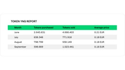 Token Young YNG Report June September 2022