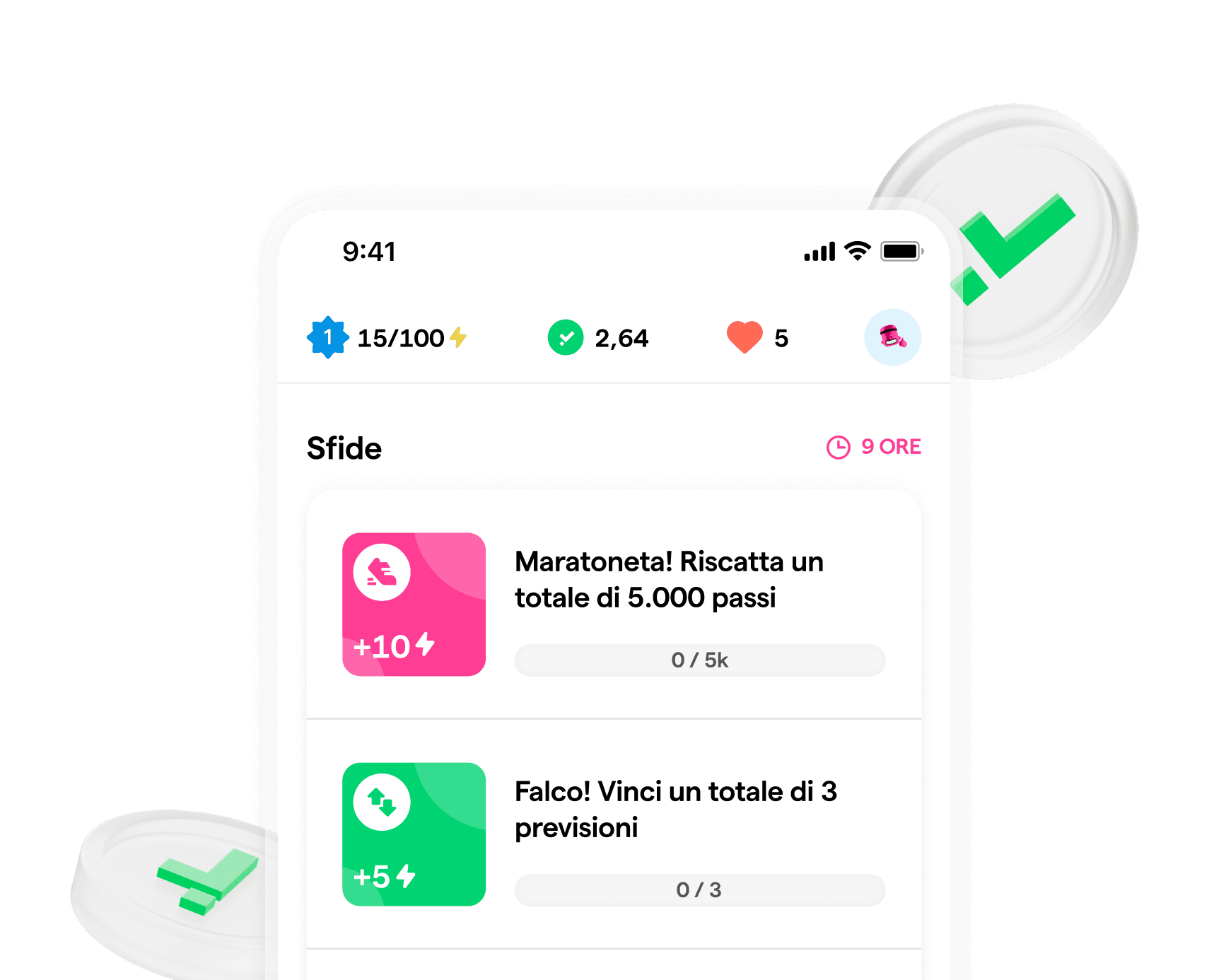 schermata sfide young platform step