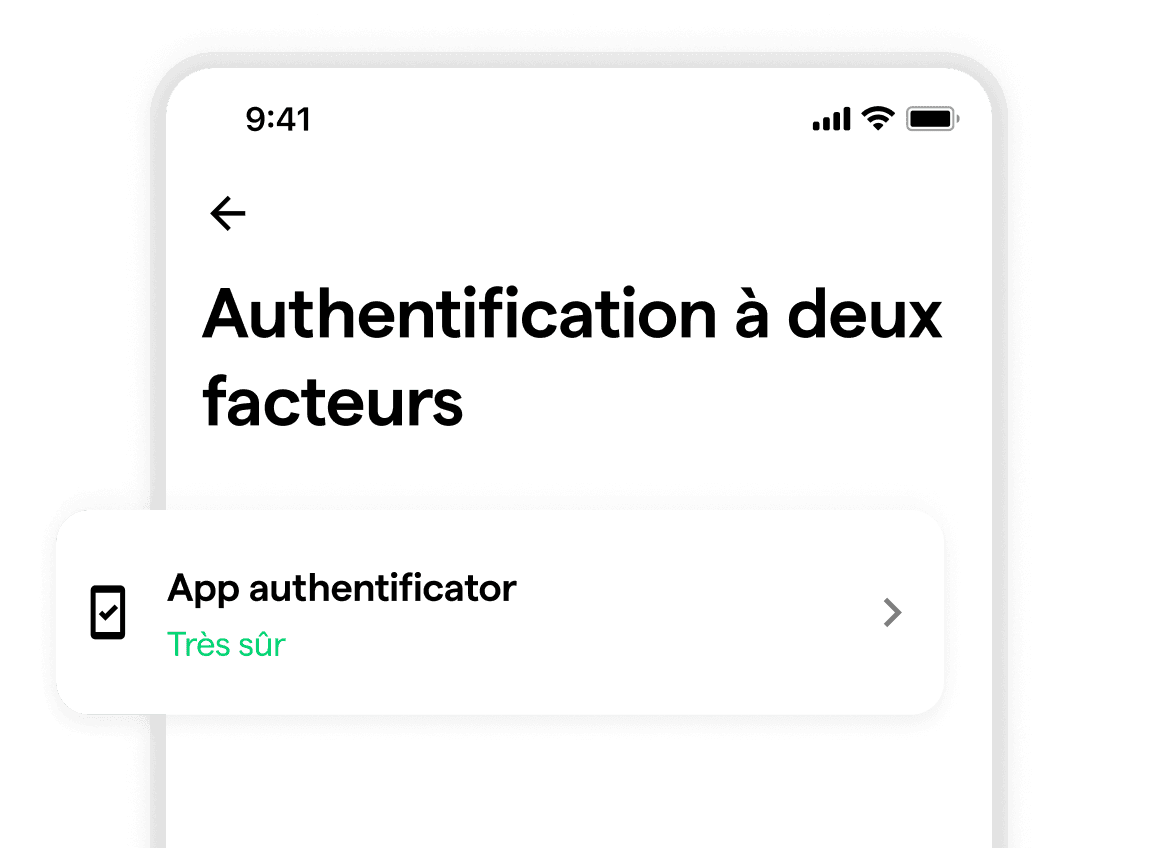 section sécurité de l'app young platform