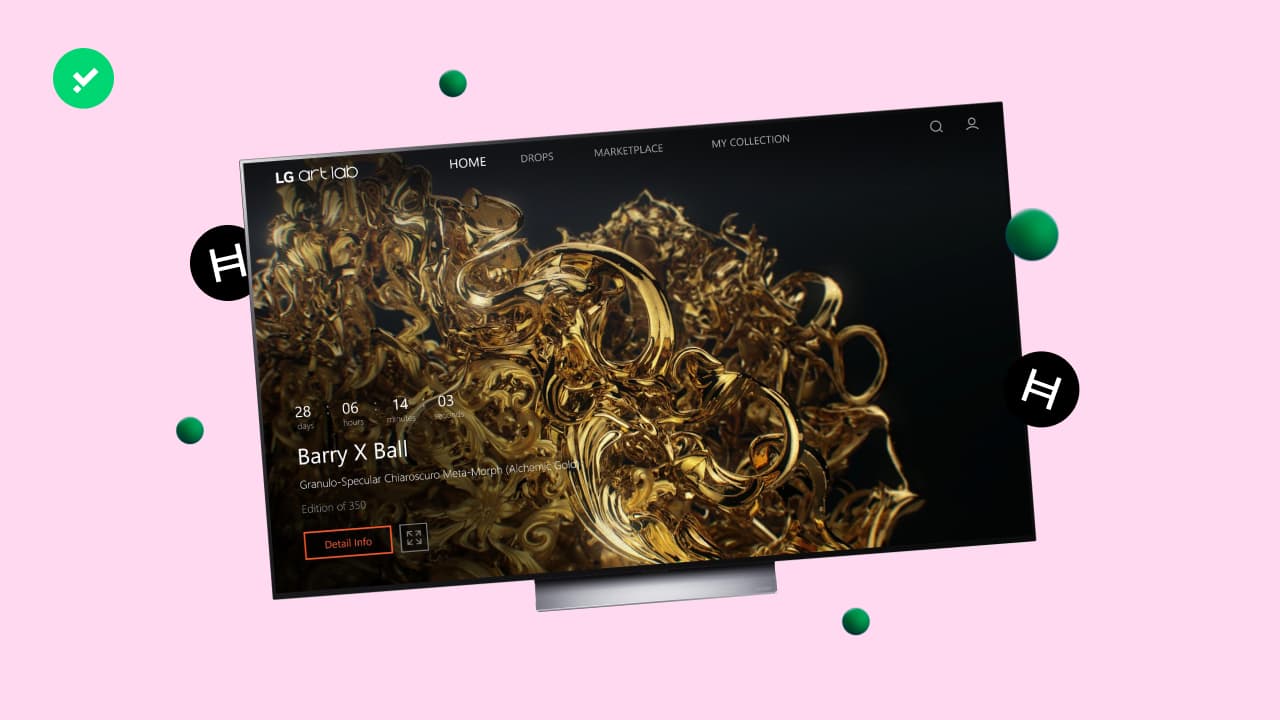 Buy NFTs with Smart TVs thanks to LG and HBAR