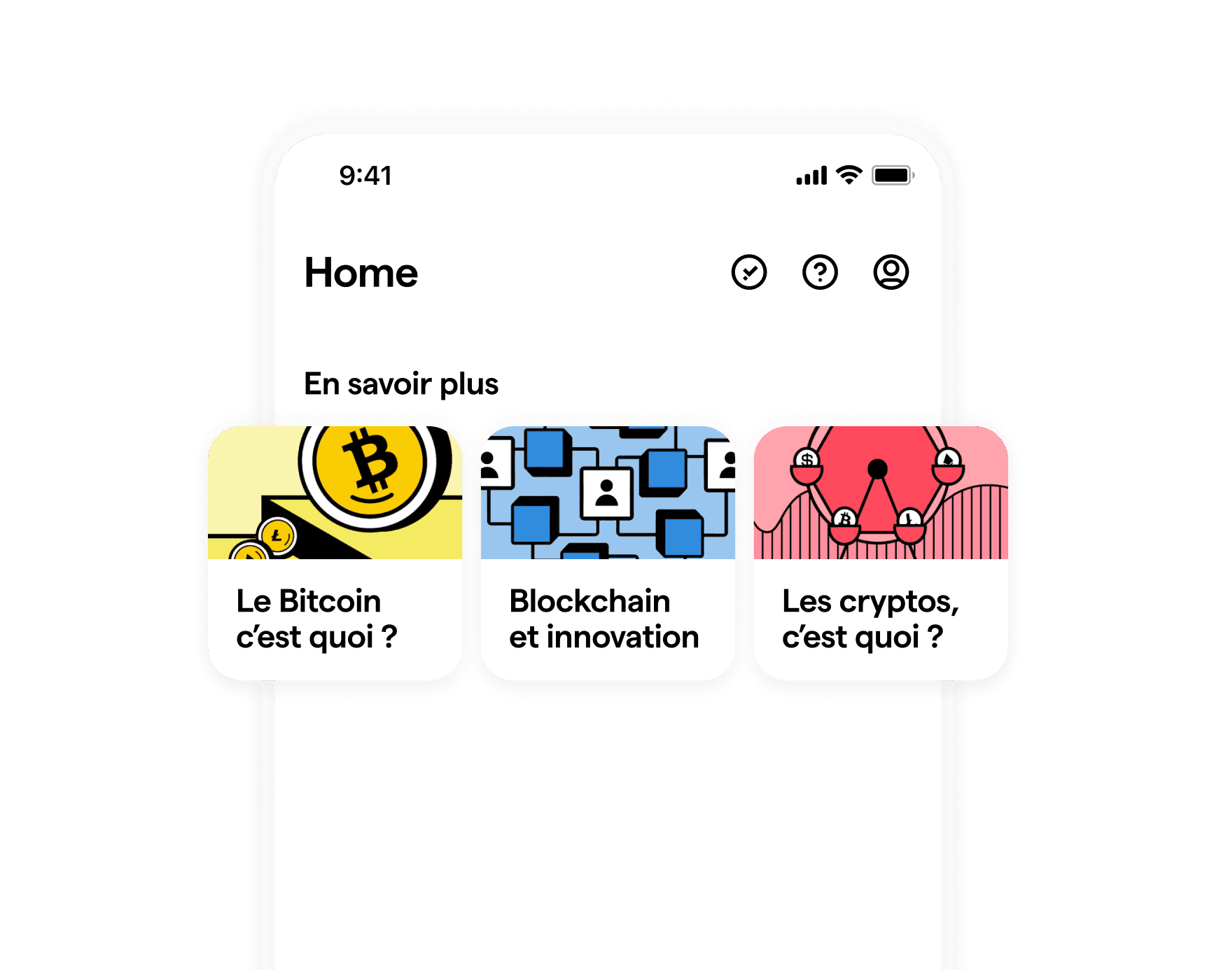 aperçu des articles crypto sur Young Platform