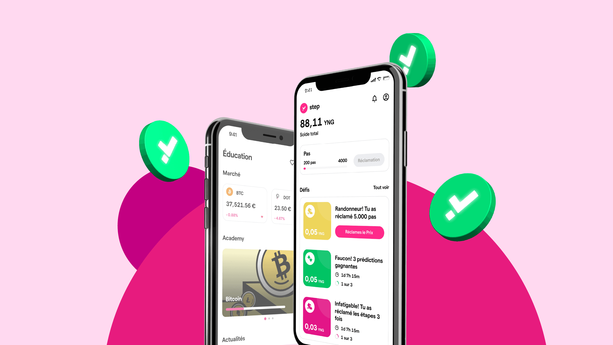 Gagne des YNG avec les quiz sur Step