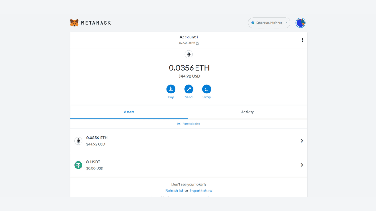 How to deposit crypto on Young Platform with Metamask
