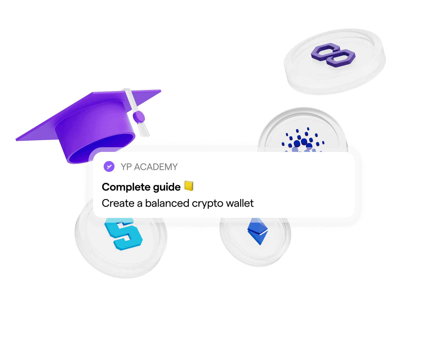 academic touch with cryptocurrencies and new lesson notification
